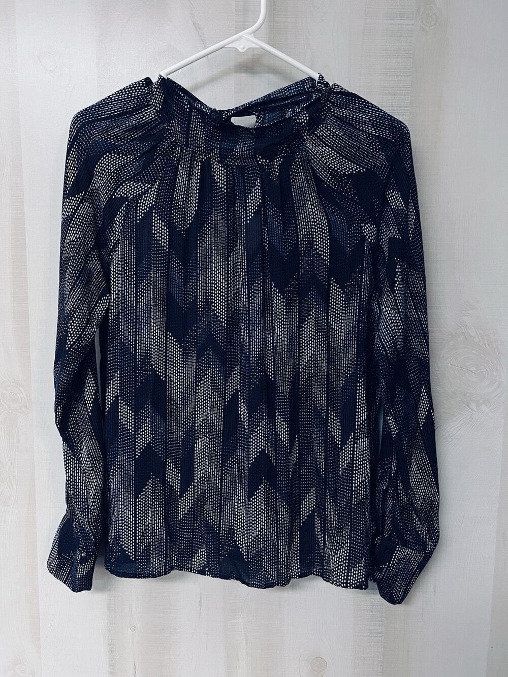 Cloth And Stone Herringbon Mock Neck Blouse - NWT